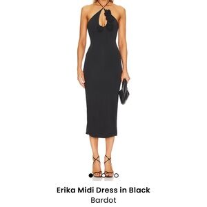Bardot Black Erika Midi Dress
